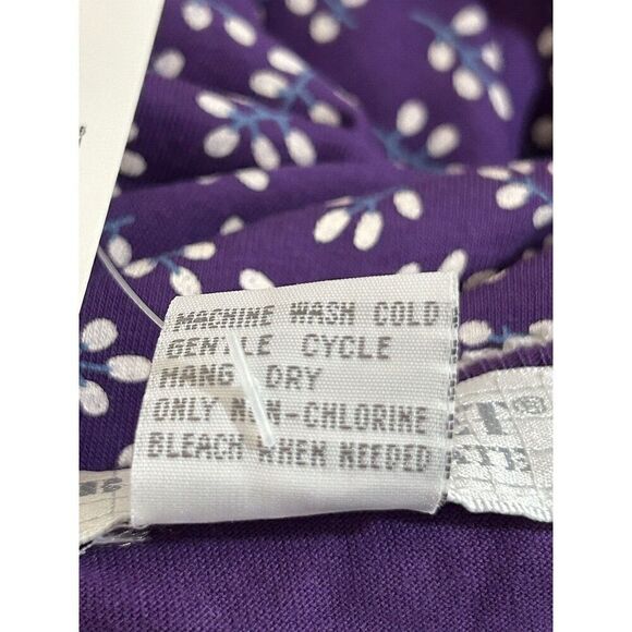 B.G. Street 100% Cotton Short Sleeve Floral Nightgown Womens M/L NWT 5081 - Picture 5 of 5